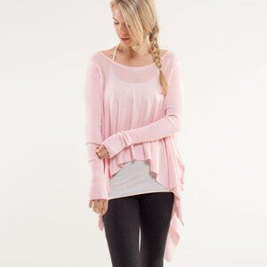 Lululemon Enlightened Pullover size 4 Heathered Blush Quartz